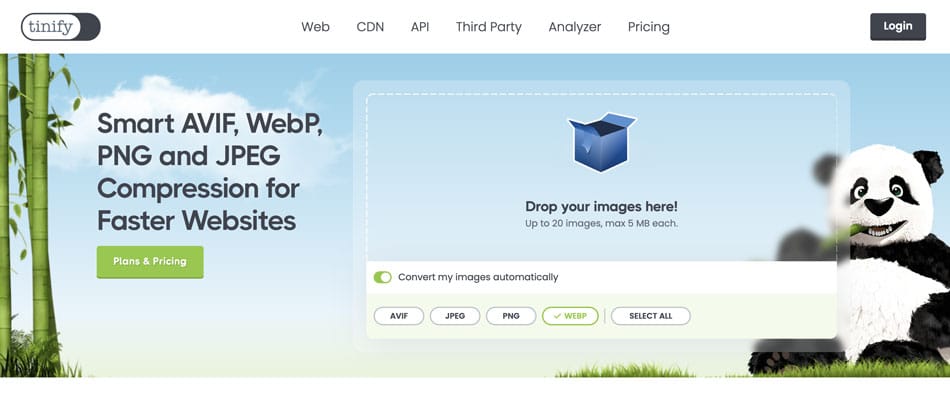 Como usar TinyPNG para comprimir imágenes