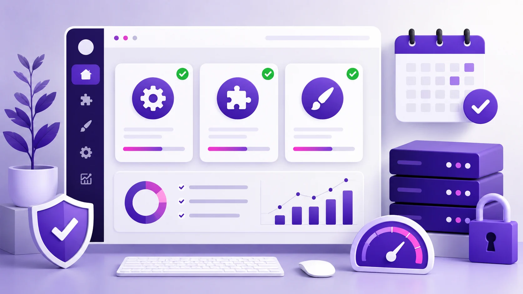 Actualizaciones de WordPress, plugins y temas para mejorar la seguridad