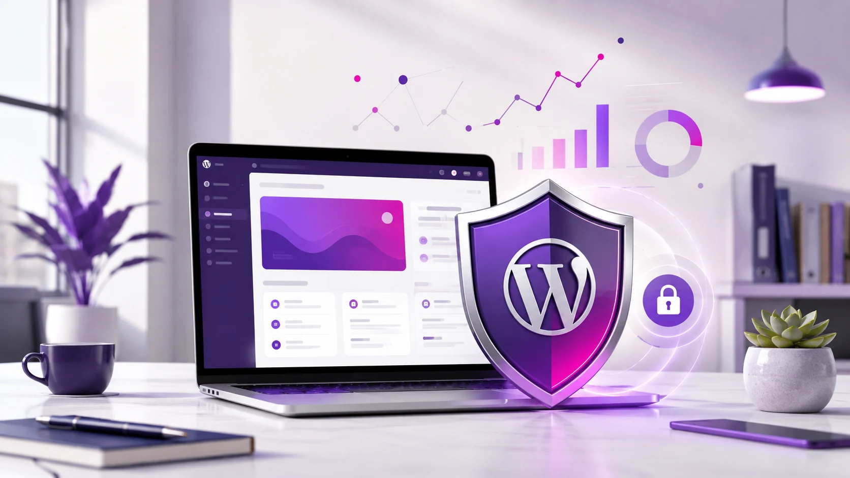 Seguridad WordPress aplicada a una web de negocio protegida para SEO